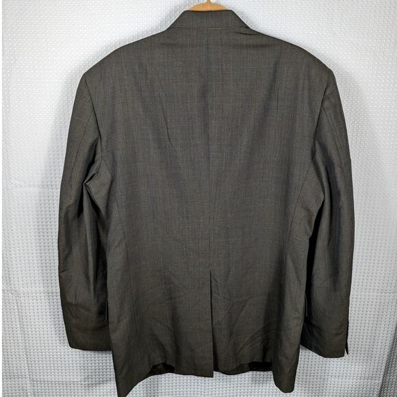 Silver Loom 42R Men's Blazer Gray Two Button Made in USA Vintage Suit Jacket - Picture 5 of 6